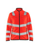 Blaklader Women's Microfleece Jacket Hi-Vis 4966 #colour_red-hi-vis