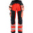 Blaklader Softshell Hi-Vis Trousers Women 7118 #colour_red-hi-vis-black