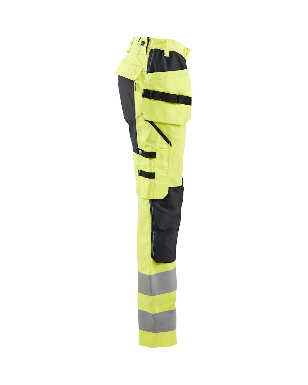 Blaklader Women's Hi-Vis Trousers with Stretch 7163 #colour_hi-vis-yellow-black