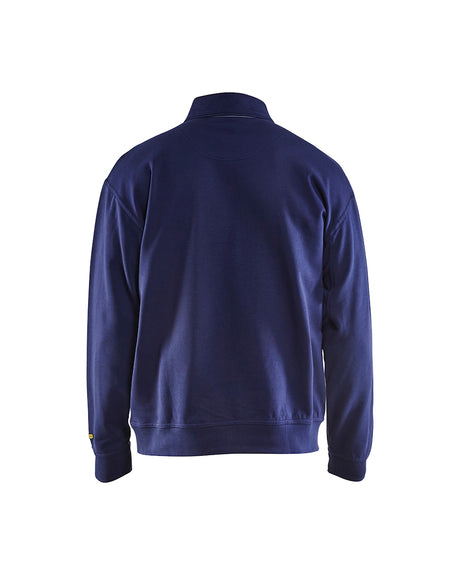 Blaklader Sweatshirt with Collar 3370 #colour_navy-blue