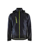 Blaklader Softshell Jacket 4749 #colour_dark-navy-blue-hi-vis-yellow