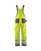 Blaklader Hi-Vis Bib Trousers 2660 - Hi-Vis Yellow/Mid Grey