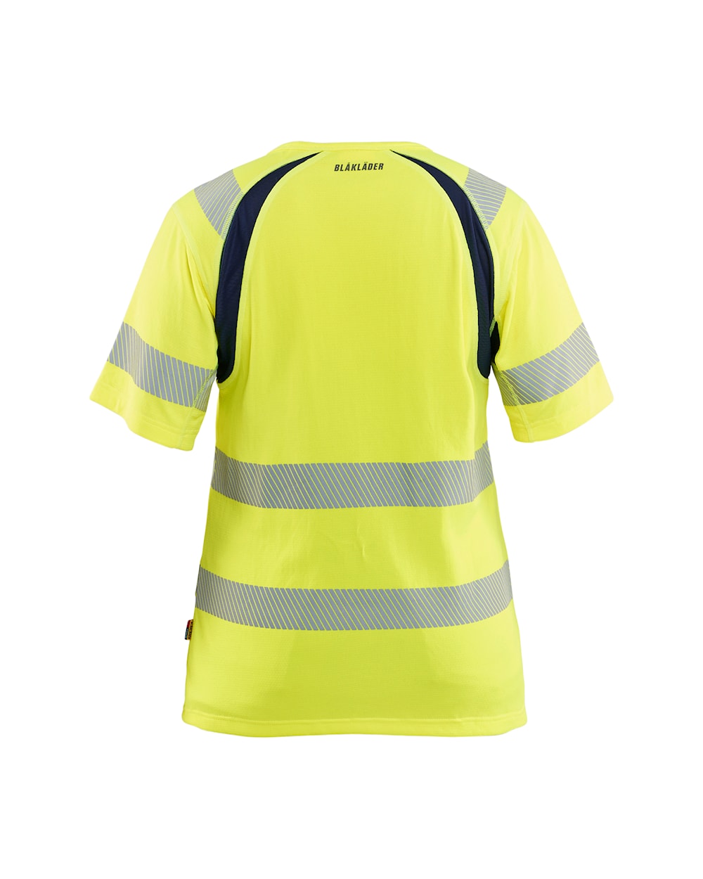 Blaklader T-Shirt Hi-Vis Women 3503 #colour_hi-vis-yellow-navy-blue