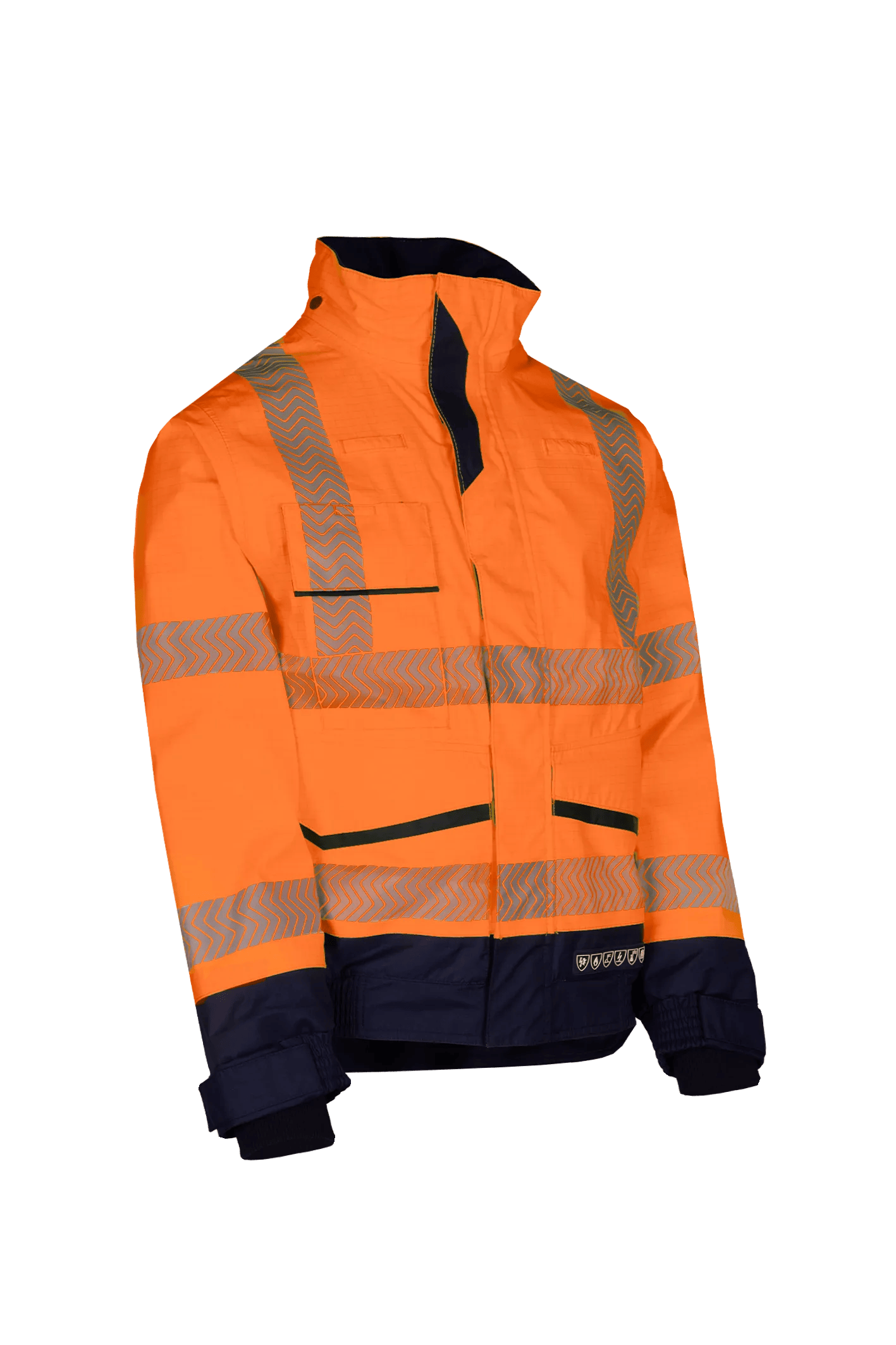 Sioen Frovik Hi-Vis Rain Bomber Jacket With Arc Protection