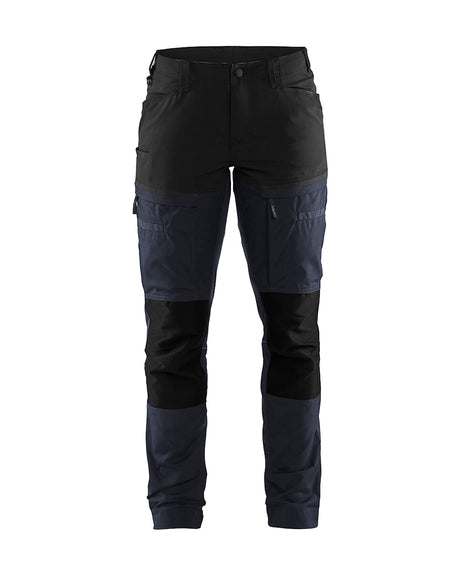 Blaklader Women's Service Trousers with Stretch 7166 #colour_dark-navy-black