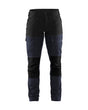 Blaklader Women's Service Trousers with Stretch 7166 #colour_dark-navy-black