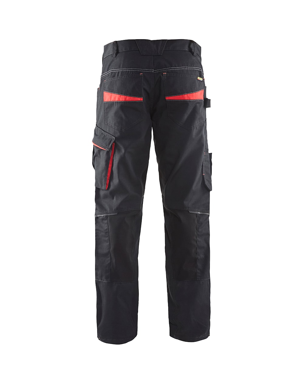 Blaklader Service Trousers with Stretch 1495 #colour_black-red