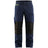 Blaklader Service Trousers with Stretch 1495 #colour_dark-navy-blue-hi-vis-yellow