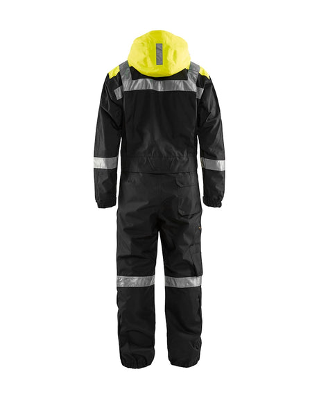 Blaklader Shell Coverall 6786 #colour_black-hi-vis-yellow