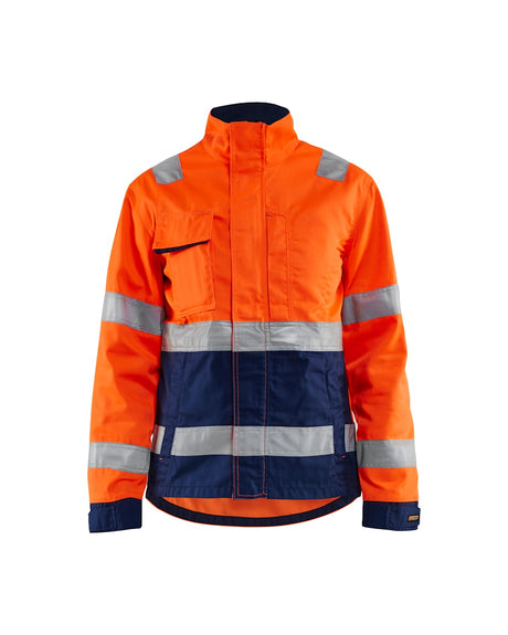 Blaklader Women's Hi-Vis Jacket 4903 #colour_orange-navy-blue