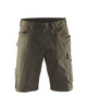 Blaklader Service Shorts 1499 #colour_dark-olive-green-black