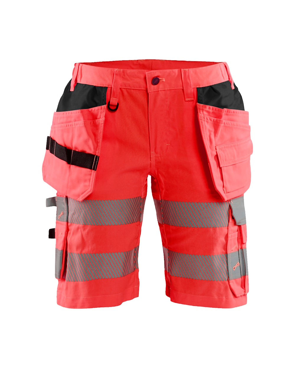 Blaklader Women's Hi-Vis Shorts with Stretch 7186 #colour_red-hi-vis