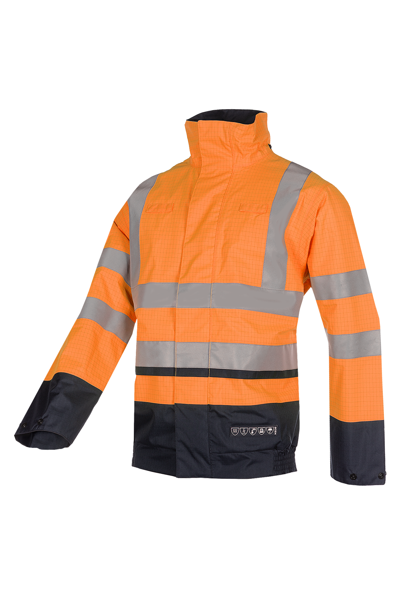 Sioen Jibou Flame Retardant Anti-Static Hi-Vis Rain Bomber Jacket