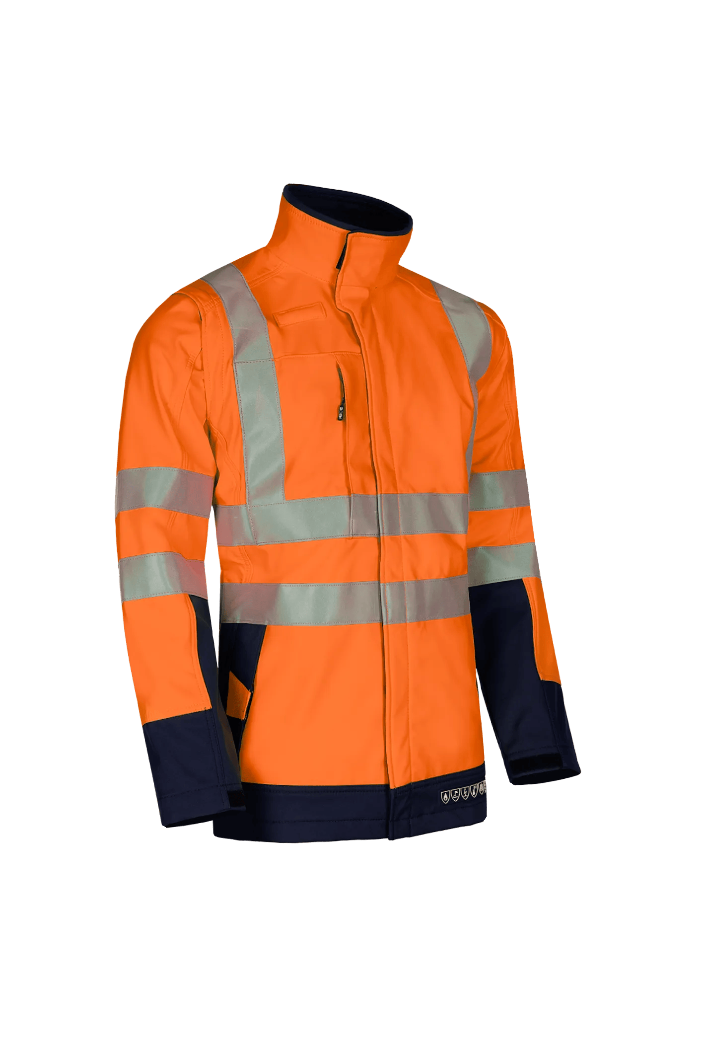 Sioen Heatherton Flame Retardant Anti-Static Hi-Vis Softshell With Detachable Sleeves