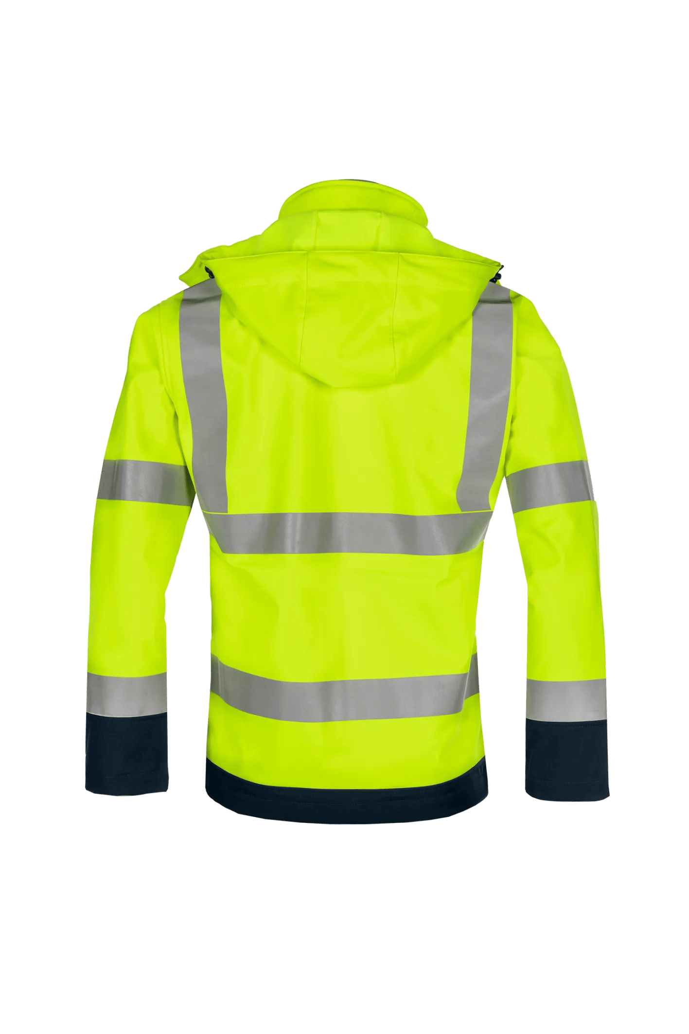Sioen Fuller Laminated Hi-Vis Softshell Jacket With Detachable Hood