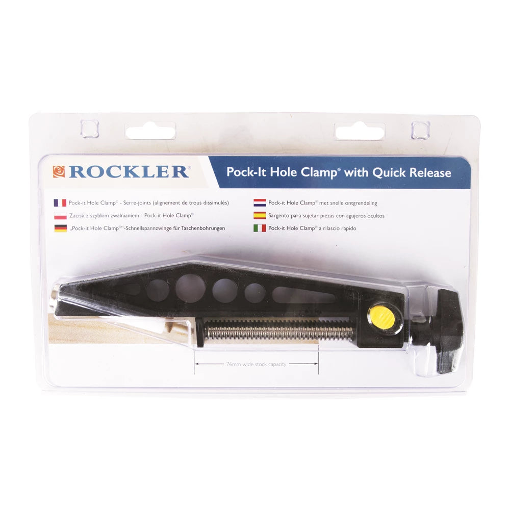 Rockler Quick-Release Pock-it Hole Clamp?