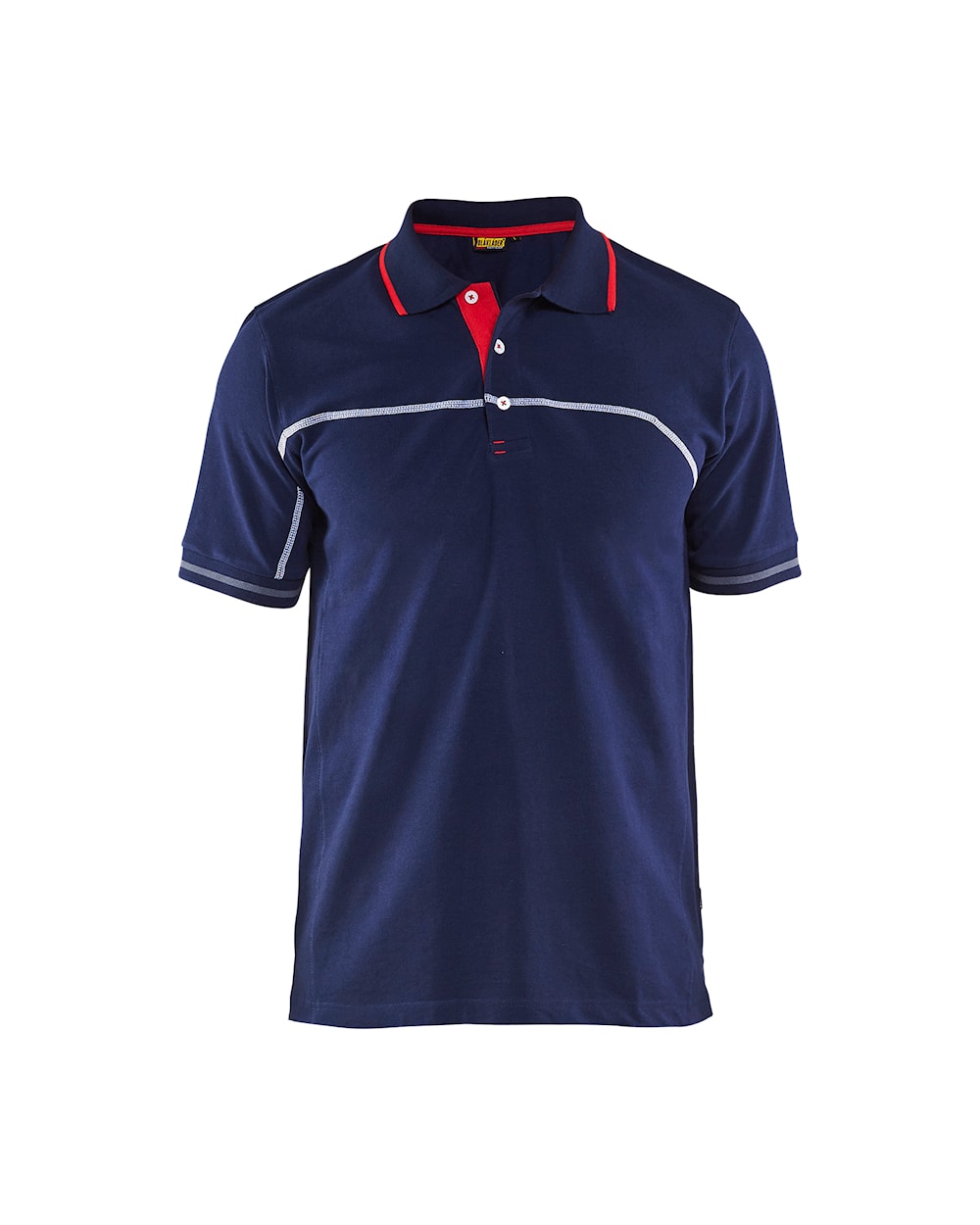 Blaklader Polo Shirt 3389 #colour_navy-blue-red