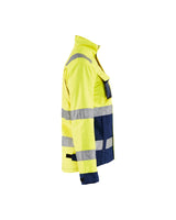 Blaklader Women's Hi-Vis Jacket 4903 #colour_hi-vis-yellow-navy-blue