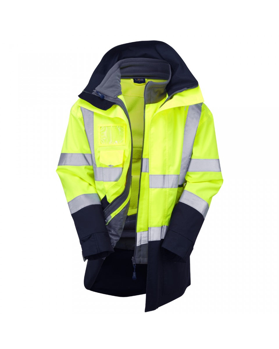 Leo Workwear CLOVELLY + HARTLAND Leo 3-in-1 Anorak + Fleece Jacket