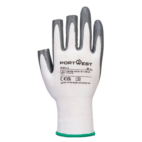 Portwest Grip 13 Nitrile 3 Fingerless Glove (Pk12)