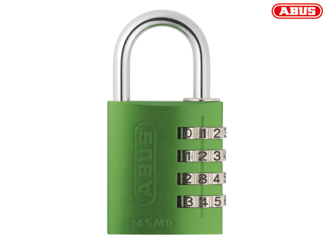 ABUS Mechanical 145/40 40mm Aluminium Combination Padlock Green 49531