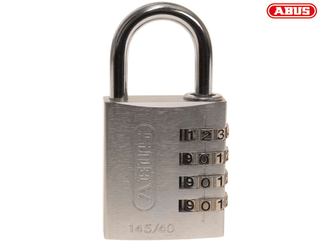 ABUS Mechanical 145/40 40mm Aluminium Combination Padlock Silver 49543