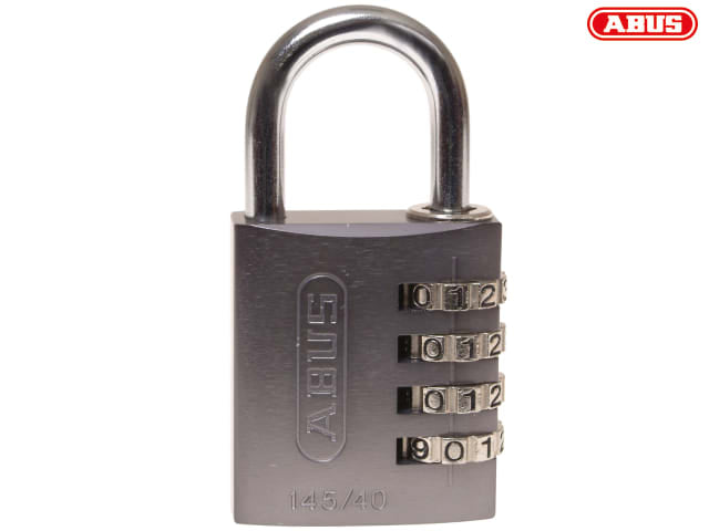 ABUS Mechanical 145/40 40mm Aluminium Combination Padlock Titanium 49551