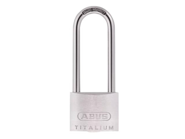 ABUS Mechanical 64TI/40mm TITALIUM Padlock 63mm Long Shackle Keyed Alike KA6412