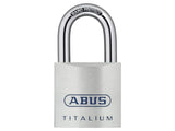 ABUS Mechanical 80TI/60mm TITALIUM Padlock Keyed Alike KA8011