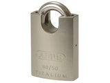 ABUS Mechanical 90RK/50mm TITALIUM Padlock Closed Shackle Keyed Alike 2745