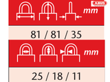 ABUS Mechanical 20/80mm Diskus® Plus Padlock Keyed Alike 564323