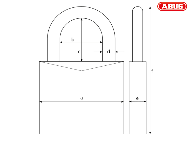 ABUS Mechanical 90RK/50mm TITALIUM Padlock Closed Shackle Keyed Alike 2745