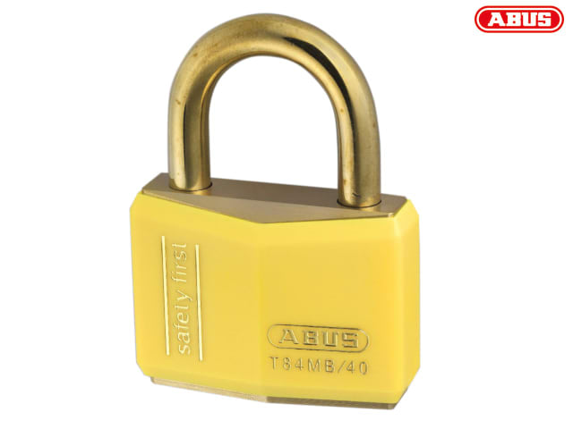 ABUS Mechanical T84MB/40mm Yellow Rustproof Padlock