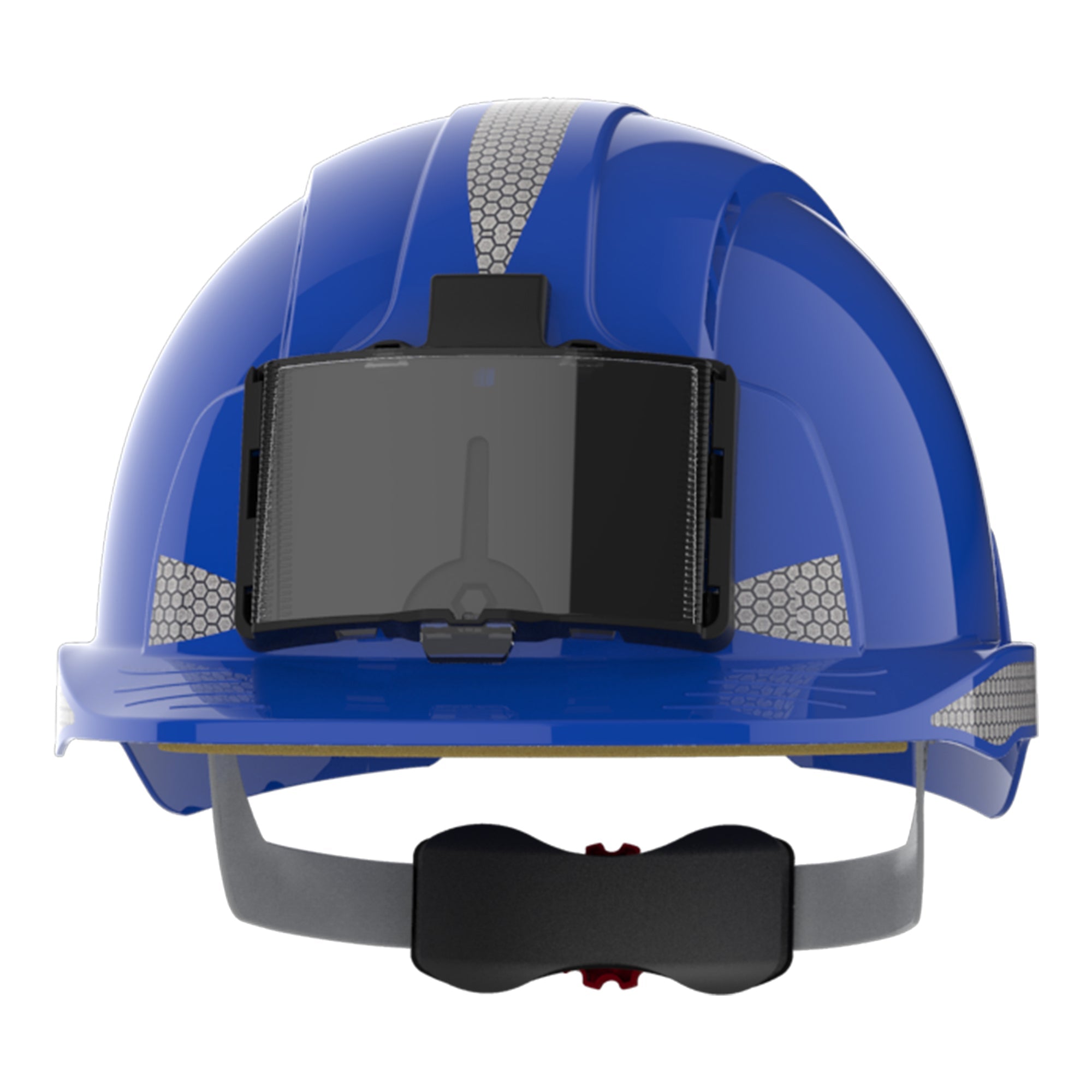 JSP EVOLite Safety Helmet with Reflective CR2 Decals and ID Badge Holder / Lamp Bracket