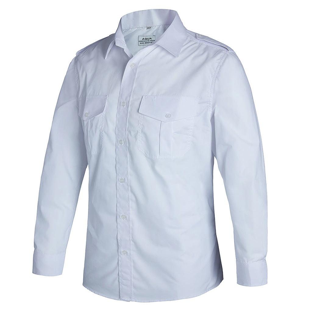 Future Garments Aqua Mens Pilot Shirt L/S