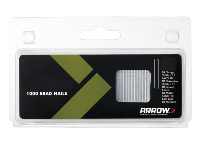 Arrow BN1832 Brad Nails 50mm 18g (Pack 1000)