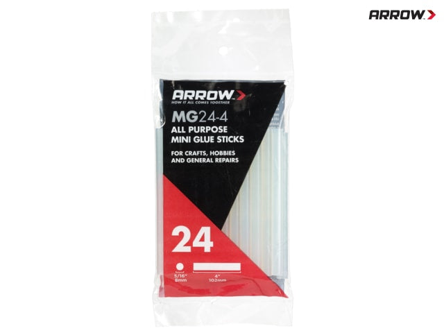 Arrow MG24 Mini Glue Sticks 8 x 102mm (Pack 24)