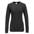 Portwest Women's Thermal T-Shirt Long Sleeve #colour_black