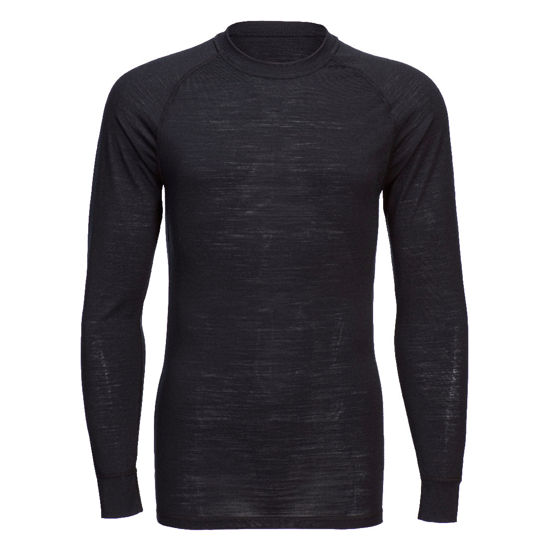 Portwest Merino Wool Crewneck Baselayer Top #colour_black