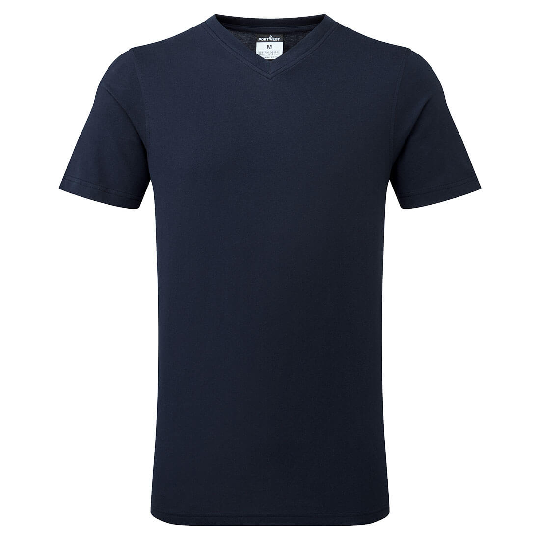 Portwest V-Neck Cotton T-Shirt #colour_navy