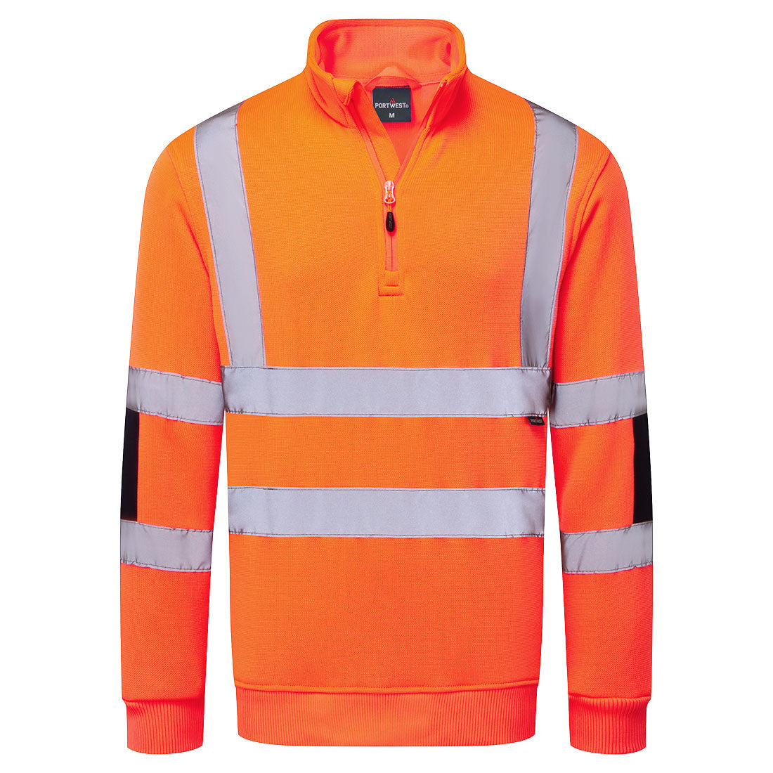 Portwest B314 Hi-Vis Knit  1/2Zip Sweatshirt