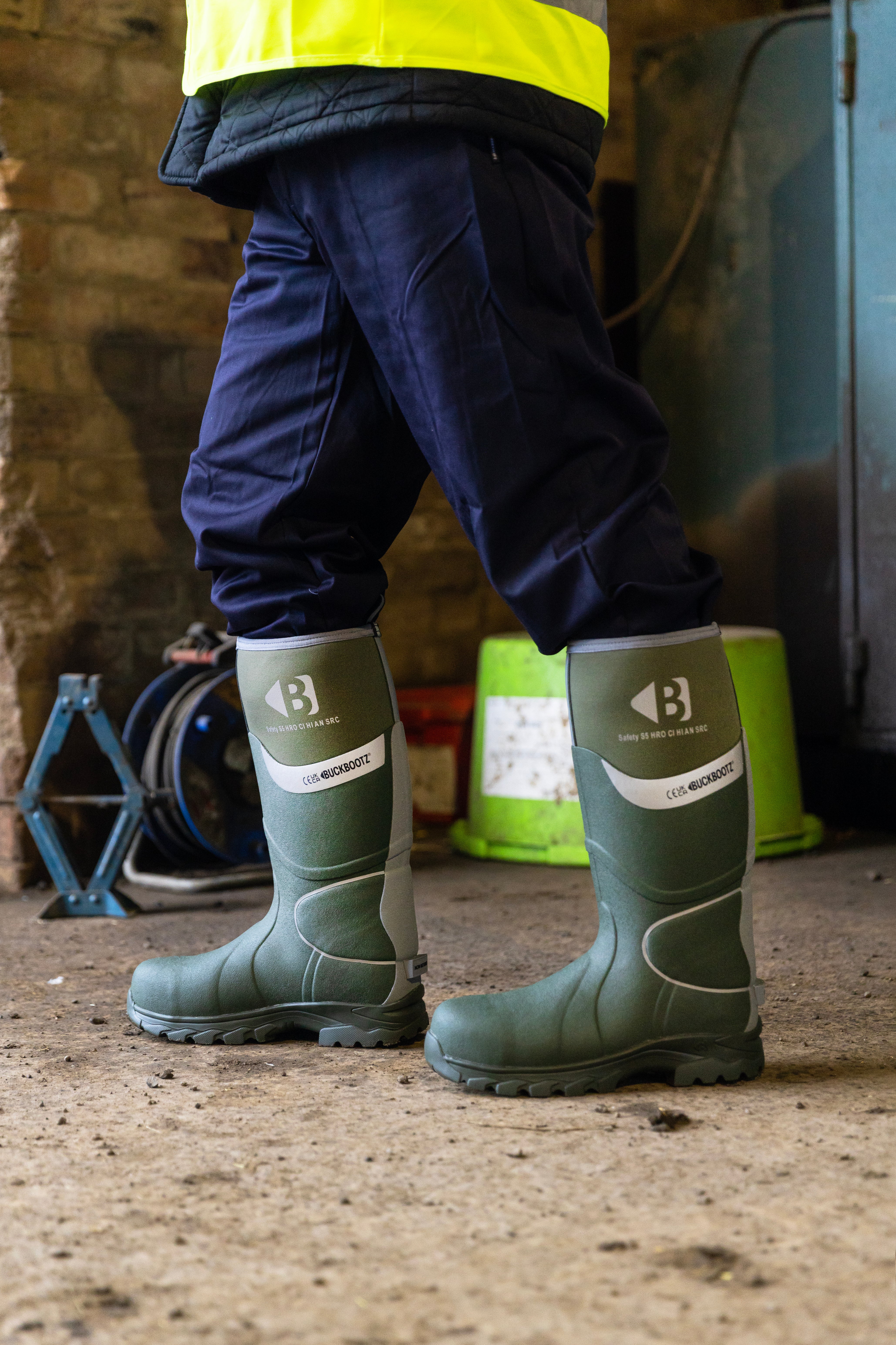 BBZ8000 Safety Wellington Boot - Green