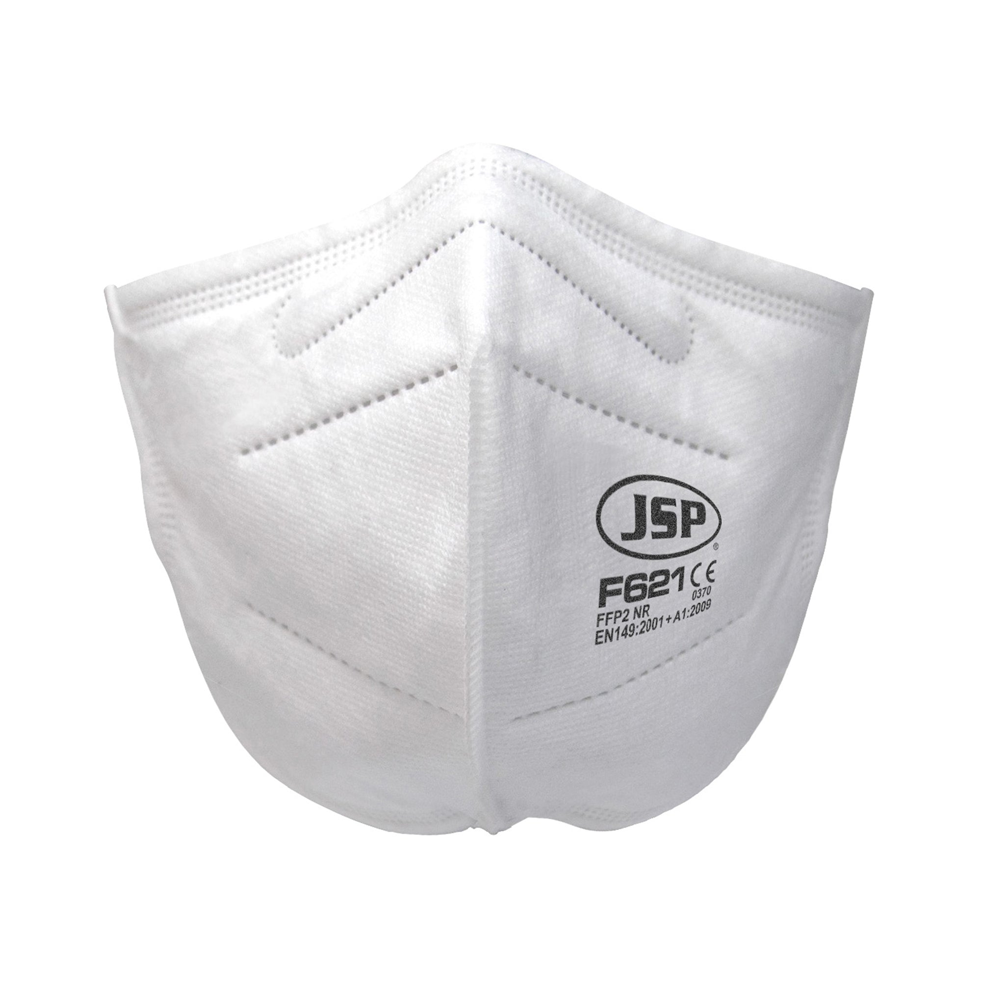 JSP Disposable Vertical Fold Flat Mask FFP2 (F621) - Retail Ready - Pack of 2