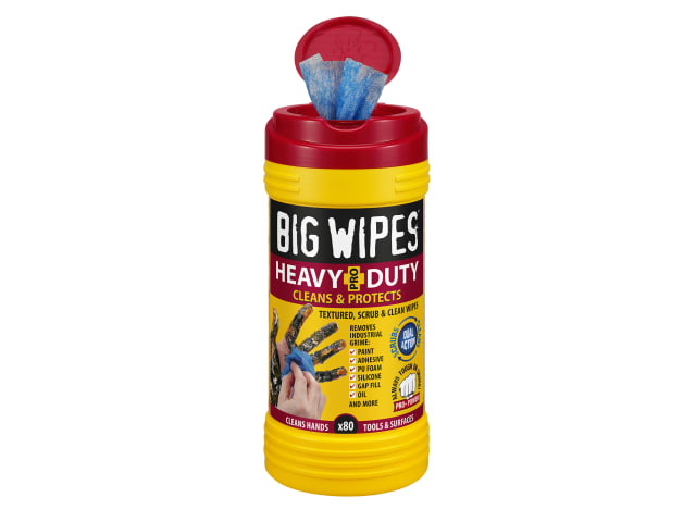 Big Wipes Heavy-Duty Pro+ Antiviral Wipes (Tub 80)