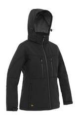 Bisley Womens Jacket Flx & Move™ Ripstop Softshell Jacket 320gsm #colour_black