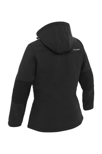 Bisley Womens Jacket Flx & Move™ Ripstop Softshell Jacket 320gsm #colour_black