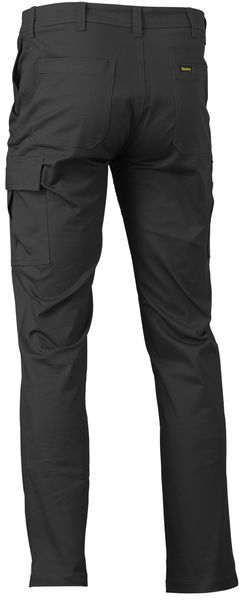 Bisley Pants Stretch Cotton Drill Cargo 280gsm #colour_black