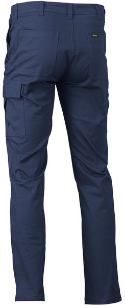 Bisley Pants Stretch Cotton Drill Cargo 280gsm #colour_navy