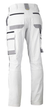 Bisley Pants Cargo Cotton Contrast Painters 280gsm Regular #colour_white