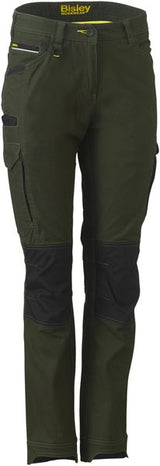 Bisley Women's Flx & Move™ Stretch Pants 280gsm #colour_olive